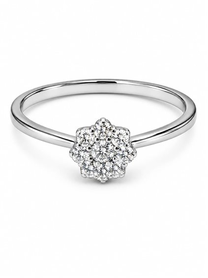 Anello Idee Preziose dal 1987 Donna in Oro bianco Diamante 0.18 Ct IP.AK18B/101D - IP.AK18B/101D